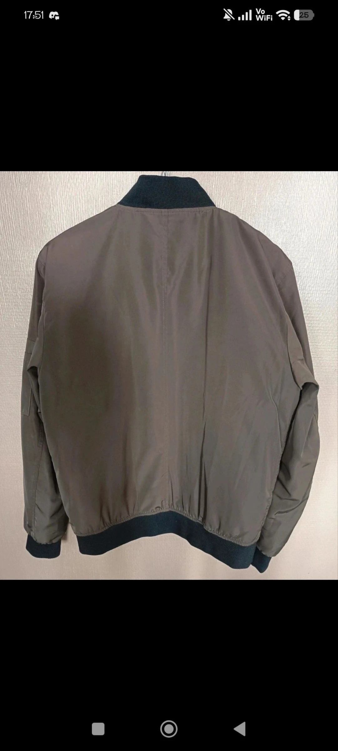 🧥 Blusão Bomber Zara Homem Kaki / Taupe – Forro Vermelho Acolchoado – Tamanho P – photo 2